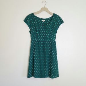 Green Silk Fossil Dress